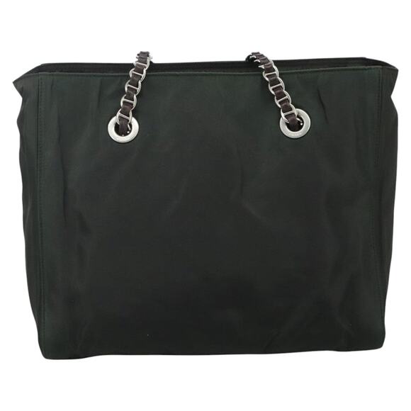 PRADA Chain Shoulder Bag Nylon Khaki - Picture 3 of 12